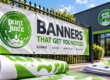 Custom printed PVC banner for business advertising