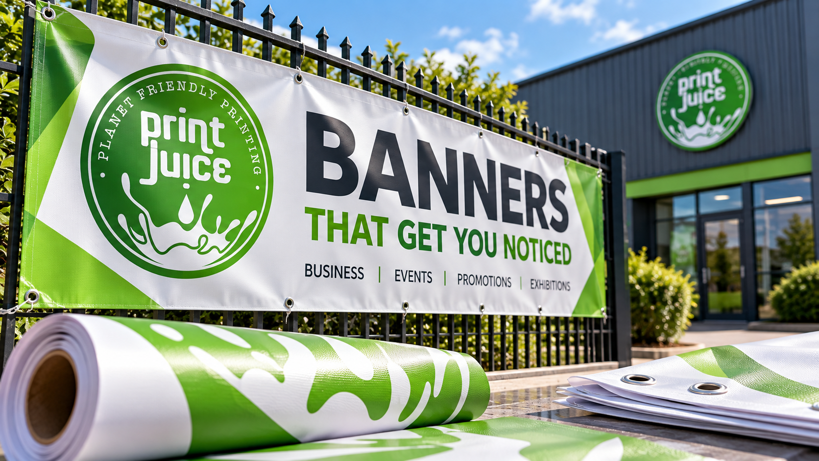 Custom printed PVC banner for business advertising