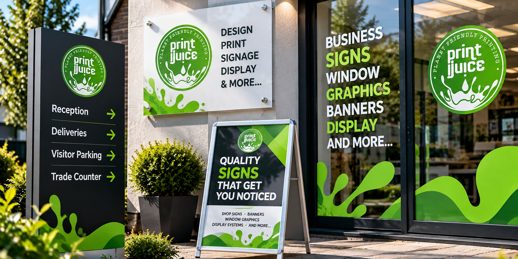 Professional business signage and window graphics