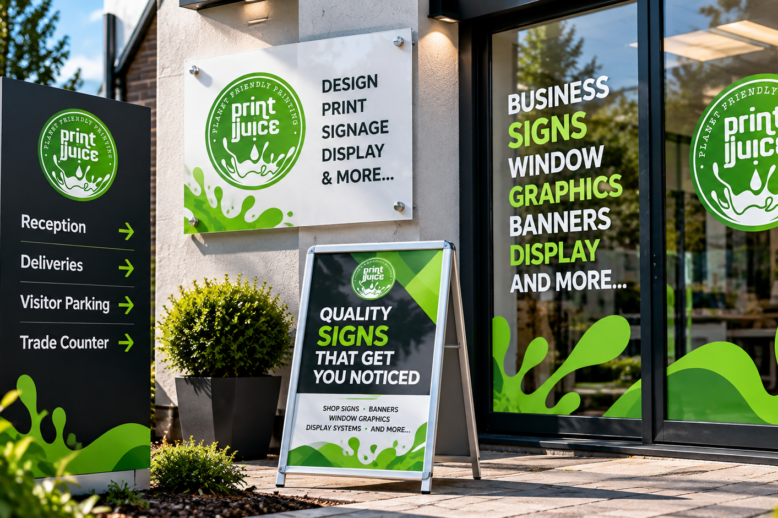 Professional business signage and window graphics